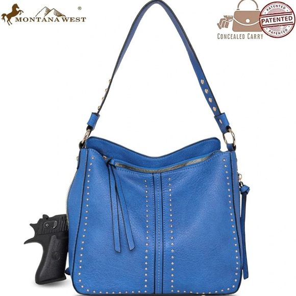 Montana West Hobo Bag with concealed carry pocket with matching wallet/crossbody